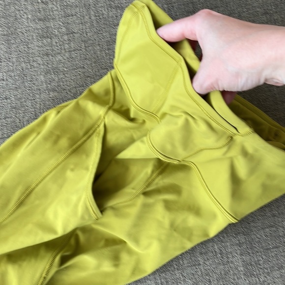 Lululemon Fast And Free High-Rise Chartreuse Size 6 - Picture 4 of 6